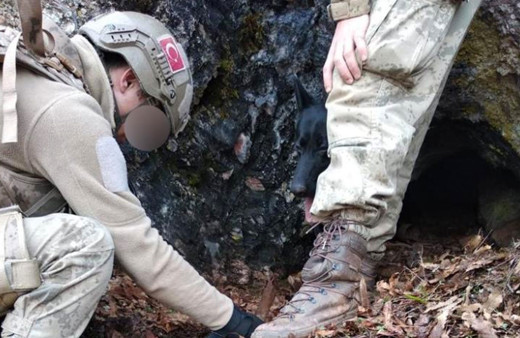 Tunceli’de teröristlerin kullandığı 2 mağara imha edildi