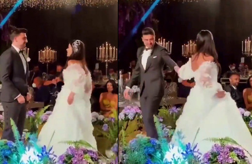 Ozan Tufan'ın Rojin Haspolat'la düğün dansı olay oldu! İzleyenleri güldürdü