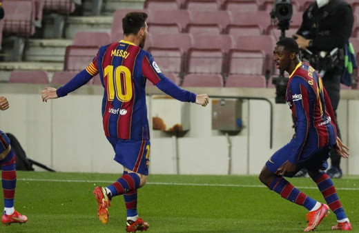 Dembele attı, Barcelona 90'da kazandı