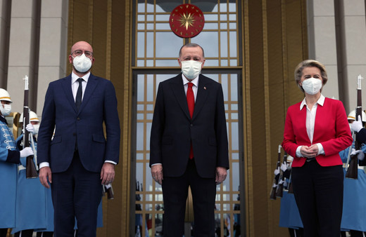 Cumhurbaşkanı Recep Tayyip Erdoğan, AB heyetini kabul etti