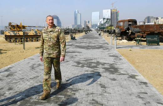 Azerbaycan'da Askeri Ganimet Parkı açıldı Karabağ'da Ermeni ordusundan ele geçirildi