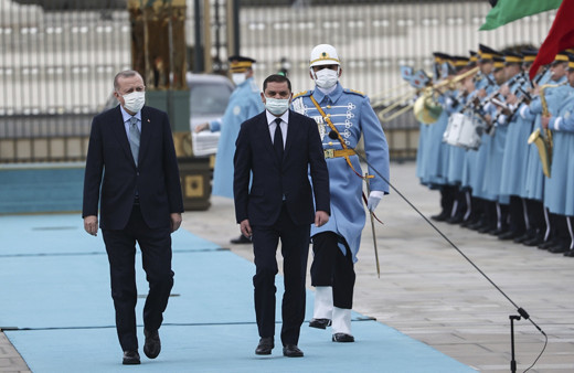 Cumhurbaşkanı Erdoğan, Libya Başbakanı Dibeybe'yi resmi törenle karşıladı