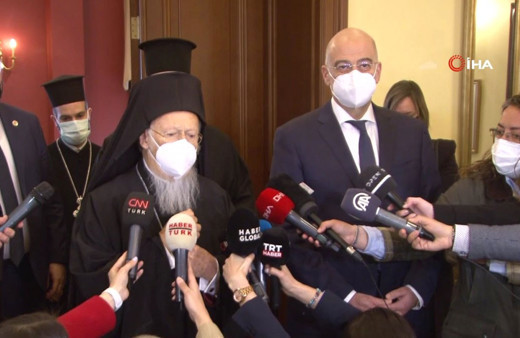 Yunanistan Dışişleri Bakanı Dendias, İstanbul’da Fener Rum Patriği ile görüştü