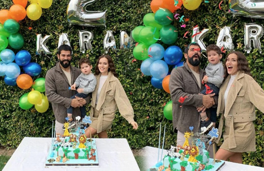 Kuruluş Osman yıldızı Burak Özçivit ve Fahriye Evcen oğullarının doğum günü kutladı