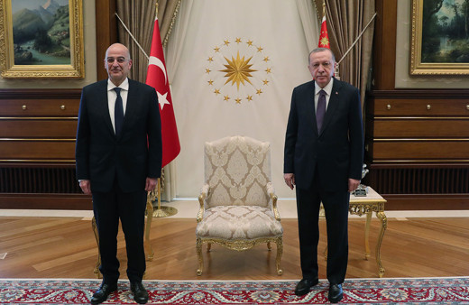 Cumhurbaşkanı Erdoğan, Yunanistan Dışişleri Bakanı Dendias'ı kabul etti