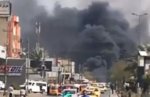 Irak Bağdat'ta bomba yüklü araç patladı! 1 kişi öldü 12 kişi yaralandı