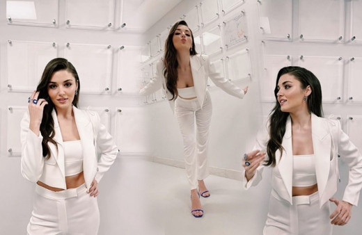 Twitter'a damgasını vurdu Sen Çal Kapımı yıldızı Hande Erçel yine büyüledi