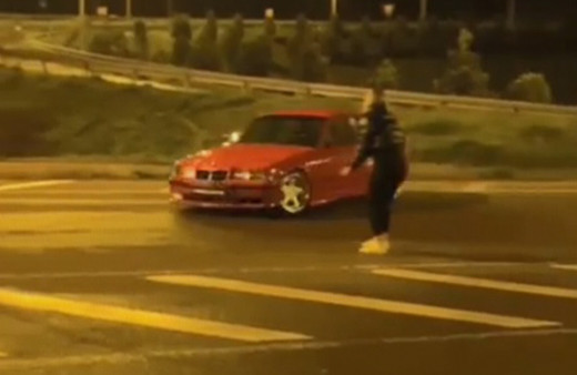 Ordu'da kısıtlama saatlerinde kız arkadaşının etrafında drift yapan sürücüye ceza