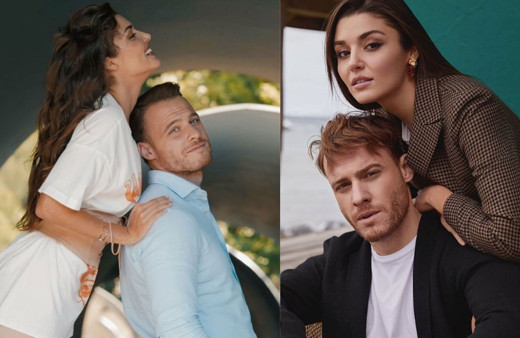 Hayranları ikiliyi böyle yakaladı Hande Erçel ile Kerem Bürsin baş başa tatilde!