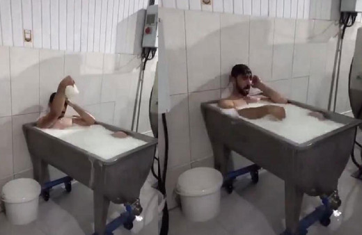 Süt kazanında banyo yapan 2 işçi hakim karşısında: Şaka için yaptık!
