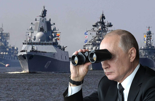 Rus donanmasından Kırım açıklarında gövde gösterisi gibi tatbikat