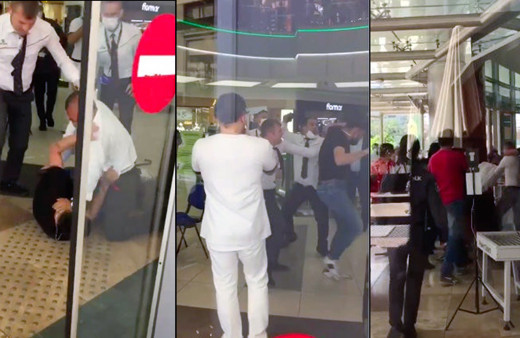 Antalya'da maske takmak istemeyince AVM karıştı! Tekme tokat birbirine girdiler