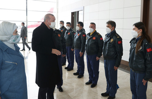 Cumhurbaşkanı Erdoğan, Dünya Pilotlar Günü'nde pilotlarla bir araya geldi