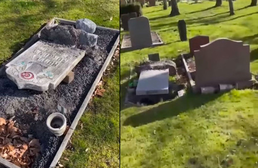 İsveç’te Müslüman mezarlarına alçak saldırı