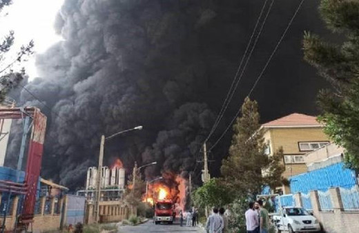 İran'da kimya fabrikasında yangın! Yaralılar var
