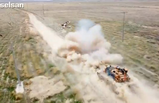 ASELSAN'ın VOLKAN-M Atış Kontrol Sistemi tankla test edildi