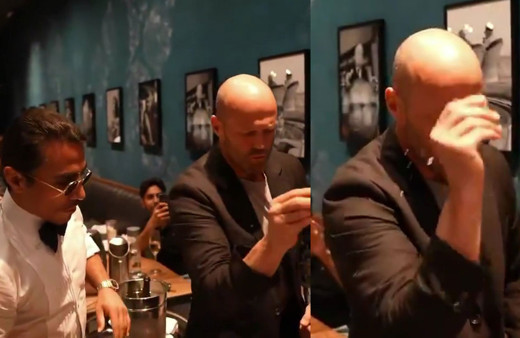 Nusret Gökçe Jason Statham'a tuz serptirdi