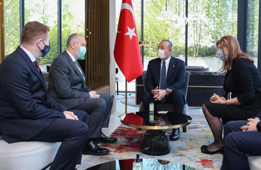 Dışişleri Bakanı Mevlüt Çavuşoğlu, Slovenya'da