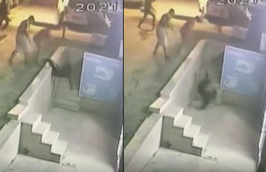 İstanbul'da dehşet anları! Sırtından bıçaklayıp aşağı fırlattılar