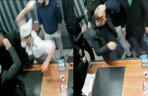 İstanbul'da tüyler ürperten saldırı! İş yerini basıp kafasına mermerle saldırdı