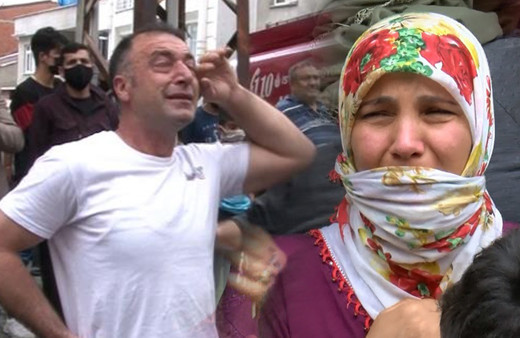 İstanbul'da yangından kaçıp kendilerini dışarı attılar! Gözyaşlarına boğuldular