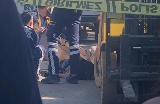 Pendik'te 6 yaşındaki çocuk forkliftin altında kalarak can verdi