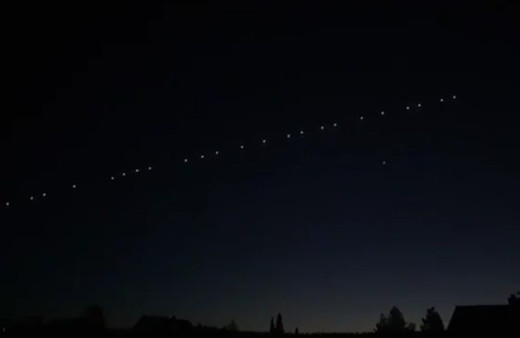 Elon Musk'ın Starlink uyduları Türkiye'nin birçok ilinde görüldü