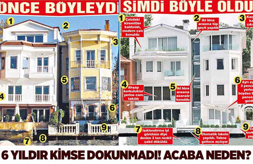 Tam 6 yıl oldu ama Reza Zarrab-Ebru Gündeş'in kaçak yalı ve köşklerine dokunulmadı