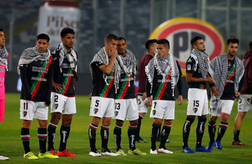 Deportivo Palestino'dan Filistin halkına puşili destek