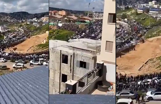 Binlerce Filistinli Mescid-i Aksa’ya doğru yürüyüşe geçti