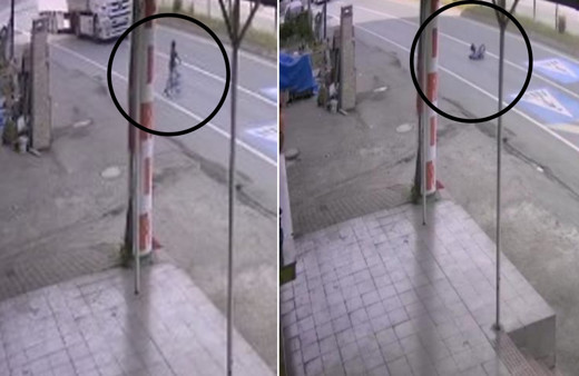 Trabzon'da küçük çocuk bisikletiyle yola fırladı! Bayram günü mucize kurtuluş kamerada