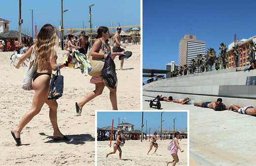 Hamas'ın saldırısı İsraillileri korkuttu! Plajdaki yüzlerce kişi sığınaklara kaçtı