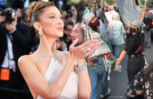 Bella Hadid Filistin için sokağa inmişti İsrail Hadid'i hedef tahtasına koydu