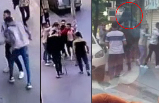 Kafa atınca ortalık karıştı! İstanbul'da tekmeler ve sopalar havada uçuştu