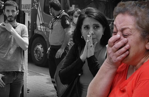 Şişli'de dört katlı binanın girişinde korkutan yangın