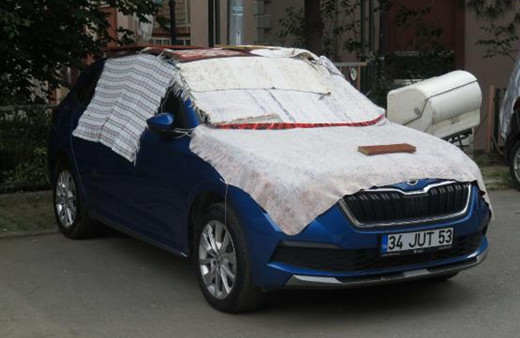 İstanbul'a dolu uyarısı sonrası Üsküdar: Kilimli ve battaniyeli önlem başladı