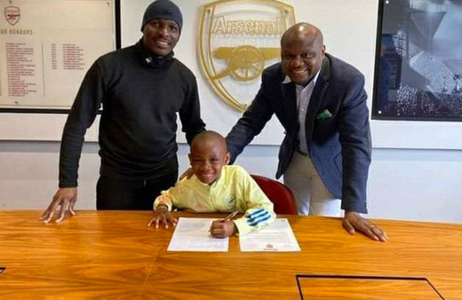 10 yaşındaki Leo Messo, Arsenal'da