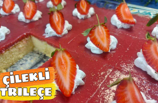 Çilekli trileçe nasıl yapılır bu tarife bayılacaksınız!