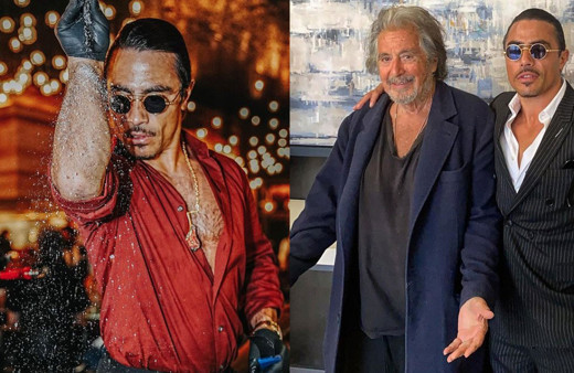 Nusret Gökçe hayalini gerçekleştirdi mafya filmi yıldızı Al Pacino'yla beraber...