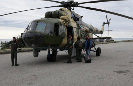 Azerbaycan'a ait askeri helikopter Giresun'a zorunlu iniş yaptı