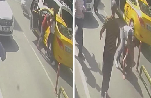 Fatih'te taksici ile müşteri arasındaki kısa mesafe kavgasında yumruklar konuştu