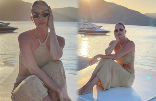 Yasemin Özilhan bikinisiyle kano keyfi yaptı fit vücuduna beğeni yağdı