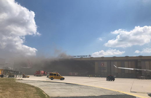 Atatürk Havalimanı'nda korkutan tüp patlaması