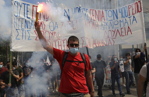 Yunanistan'da 24 saatlik genel greve gidildi