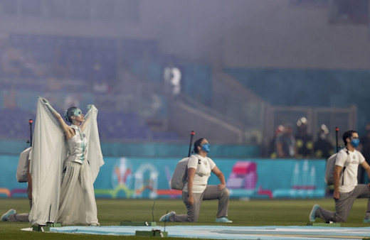 Türkiye - İtalya maçı öncesi muhteşem seremoni