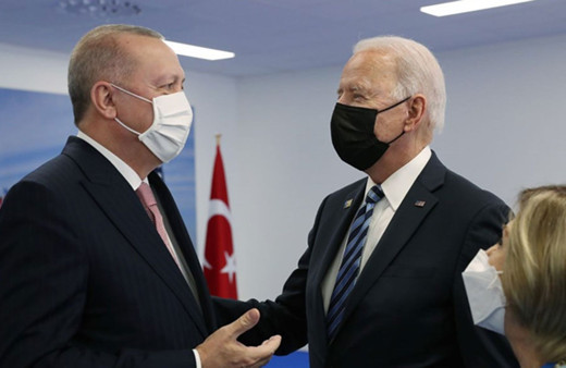 Erdoğan-Biden görüşmesinden kareler
