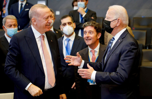 Cumhurbaşkanı Erdoğan ile ABD Başkanı Biden'dan ayaküstü ilk görüşme