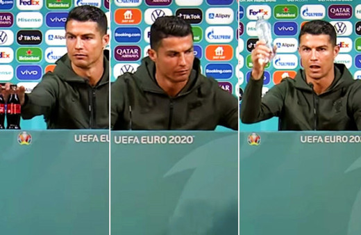 Ronaldo'nun kola tepkisi Coca-Cola'ya 4 milyar dolar zarar verdi
