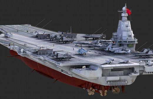 ABD dışında şimdiye kadar yapılmış en büyük uçak gemisi olacak Çin gövde gösterisi yaptı