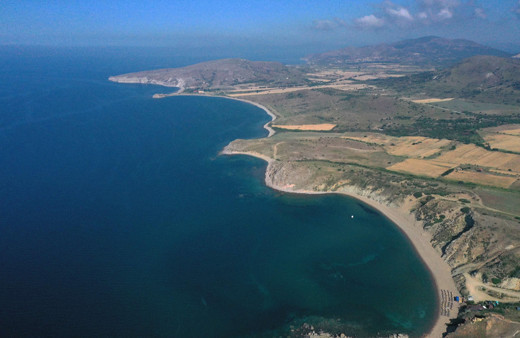 Gökçeada'nın güney sahilinde müsilaj görüntüsü